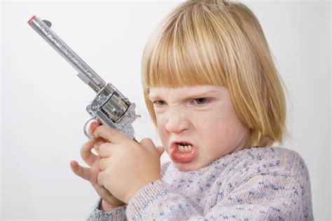 Child Gun Stock Photo Image Of Pointing Pistol Weapon 11961178