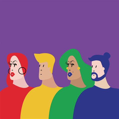 Colorido Grupo De Personas Ilustración Vectorial Descargar Vectores