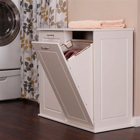 ✿ features hand painted, lightly. Household Essentials Laundry Sorter Cabinet With Front ...