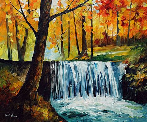 Waterfall Acrylic Painting For Beginners Creative Art