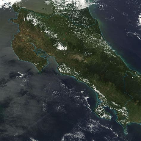 Cool Satellite Photo Of Costa Rica Photonasagsfc Aerial Photo