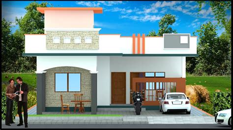 3 Room 3d House Design With Car Parking Latest Home Plan With Sitting