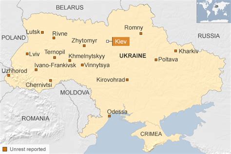 Ukraine Crisis In Maps Bbc News