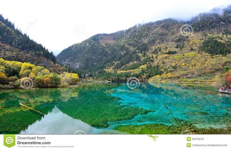 Five Flower Lake Jiuzhaigou Royalty Free Stock Images Image 35419519