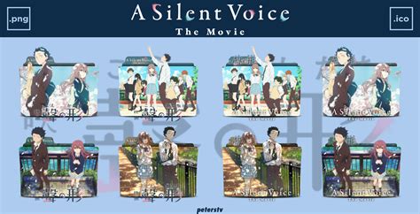 A Silent Voice 2016 Folder Icon Pack By Peterstv On Deviantart