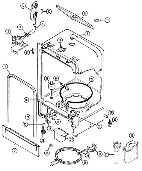 Maytag Performa Dishwasher Parts Model Pdb1100awe Sears Partsdirect