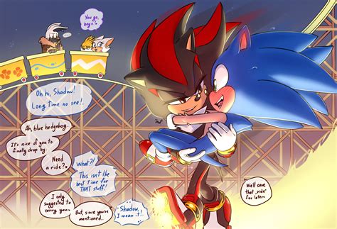 Pin By Mirrow Dash On Shadonic Sonic And Shadow Hedgehog Art Sonic