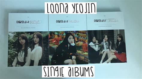 Unboxing LooΠΔloona Yeojin Single Album With Posters Youtube
