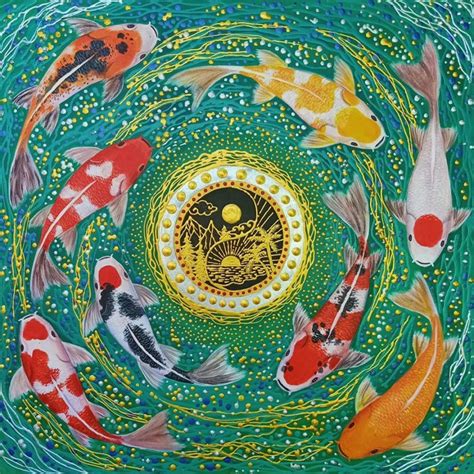 Koi Fish Japanese Art Original Koi Painting For Sale