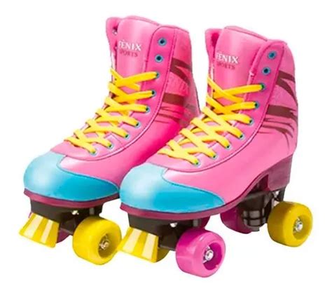 Patins Rodas Cl Ssico Rosa Menina Roller Skate Quad Parcelamento