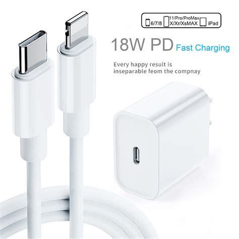 18w Pd Fast Charging Type C Wall Charger For Iphone 12 Free Shipping