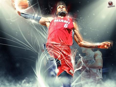 Lebron James Dunking Wallpapers Wallpaper Cave