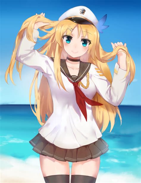 Hintergrundbilder Anime Mädchen Himmel Meer Strand Lange Haare