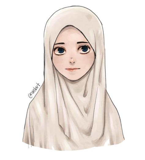 How To Draw A Girl Wearing Hijab Step By Step Pencil