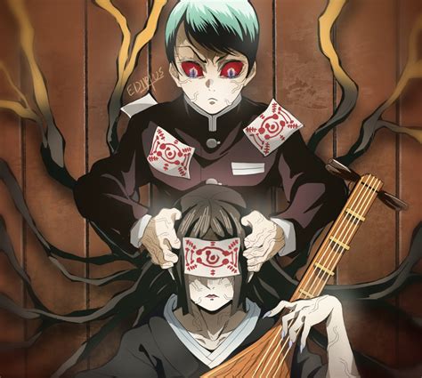 El gif animado de tanjiro demonslayer kimetsunoyaiba demon slayer | tumblr. 1 Nakime (Demon Slayer) HD Wallpapers | Background Images - Wallpaper Abyss
