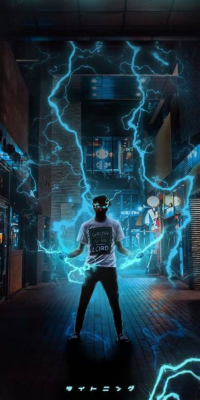 Lightning Guy Hacker 4k Superpower Graffiti Smoke
