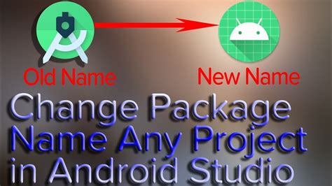 Android Studio Tutorial How To Change Package Name Of Any Project In