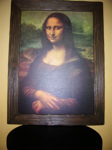 Antiguedadesalmonte Bonito Cuadro Mona Lisa