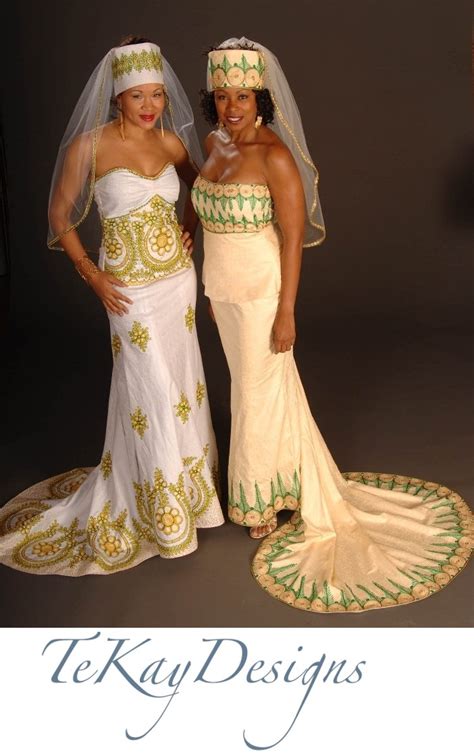 Embroidered Wedding Gowns By Tekay Designs African Wedding Attire African Inspired Wedding