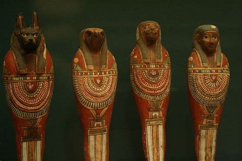 The Four Sons Of Horus And Anubis Late Periodptolemaic Period Ca 715