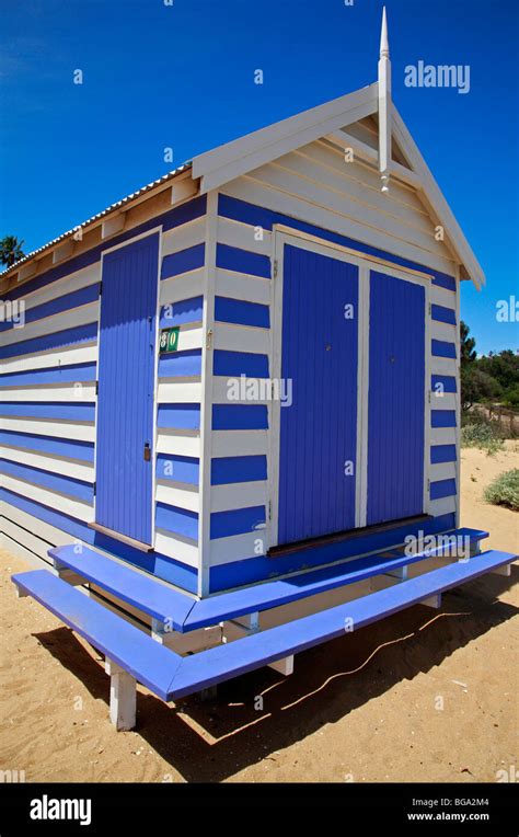 Beach Hut Brighton Beach Melbourne Victoria Australia Stock Photo Alamy