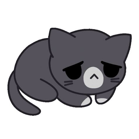 Sad Cat Sticker By Hyperbeard For Ios And Android Giphy