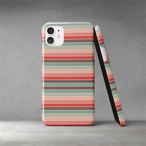Stripe Retro Phone Case Retro Iphone Case For Iphone 12 Etsy