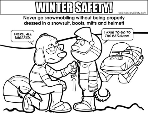 Coloring Winter Safety