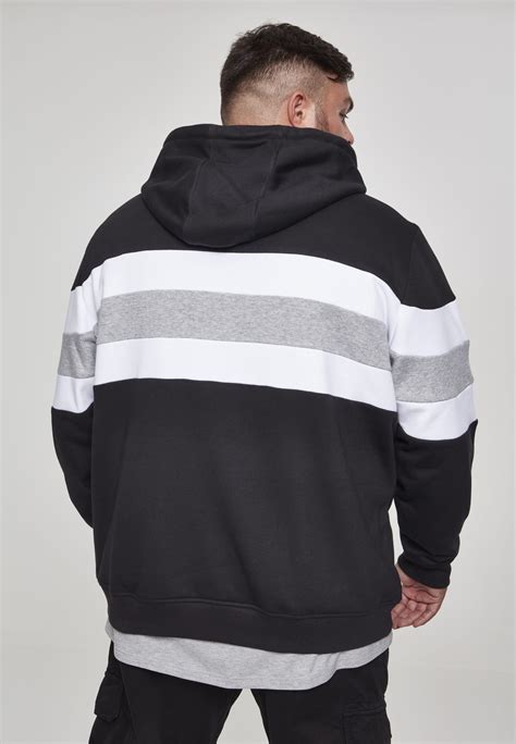 Urban Classics Mens Hooded Jumper Hoodie Sweatshirt Oversize 3 Tone