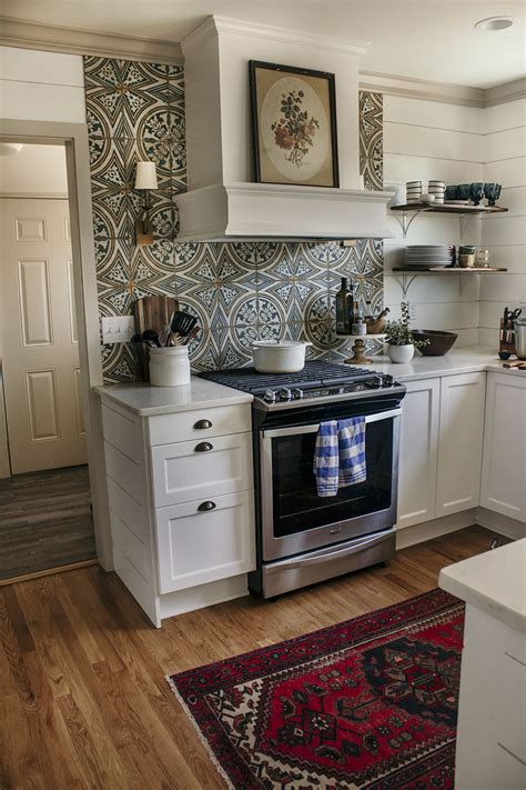 Patterned Tile In The Kitchen