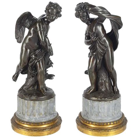 Pair Of 19th Century French Bronze Statues Of Knights For Sale At