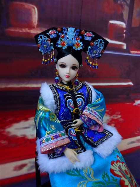 Buy 32cm Collectible Chinese Princess Dolls Vintage Qing Dynasty Girl Dolls