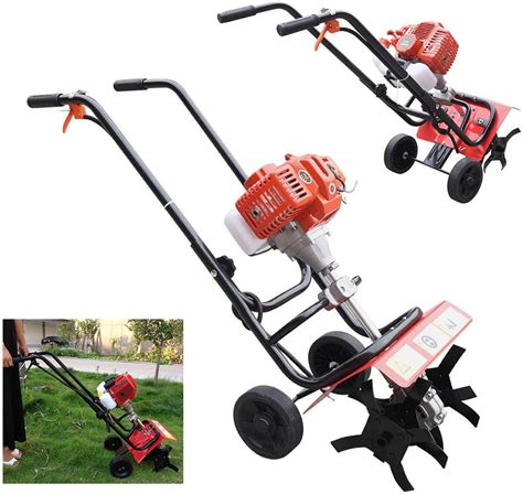Buy 52cc 2 Stroke Gas Powered Tiller Cultivator Air Cooled 2 Stroke
