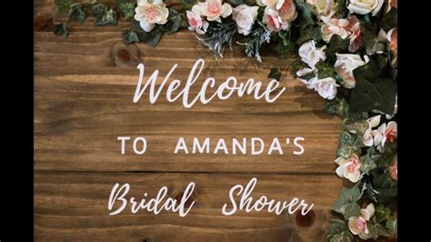Amanda S Bridal Shower Youtube