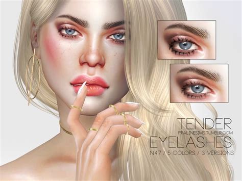 Tender Eyelashes N47 By Pralinesims At Tsr Sims 4 Updates