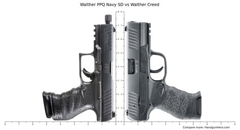 Walther Ppq Navy Sd Vs Walther Creed Size Comparison Handgun Hero