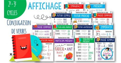 Affichage conjugaison verbes 2e-3e cycles