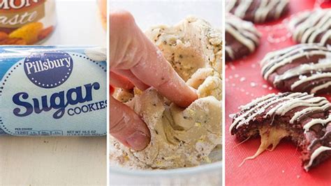 If dough is sticky, use floured fingers. 4 Halfway-to-Homemade Christmas Cookie Hacks (With images) | Pillsbury sugar cookies, Sugar ...