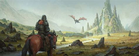 Artstation Dragon Valley Oleg Kapustin Fantasy Art Landscapes