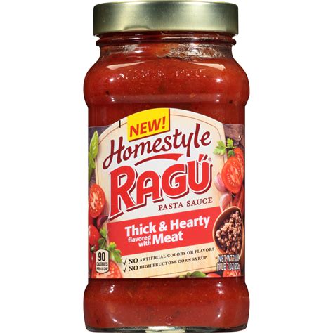 Ragu Homestyle Thick And Hearty Meat Pasta Sauce 23 Oz Walmart