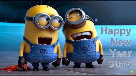 Funny Minions Happy New Year 2015 Animated 3d Wallpapers And Hd Pictures1