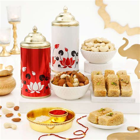 Festive Delights Bhai Dooj Hamper Gift Send Bhaidooj Gifts Online