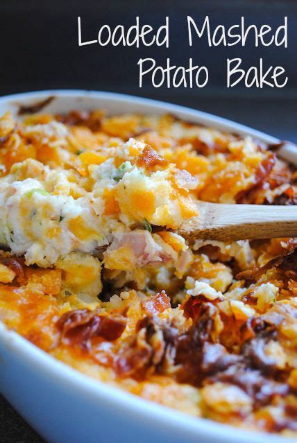 It's perfect on grilled chicken, in onion dip, and french onion soup! Loaded Mashed Potato Bake - use up leftover mashed ...