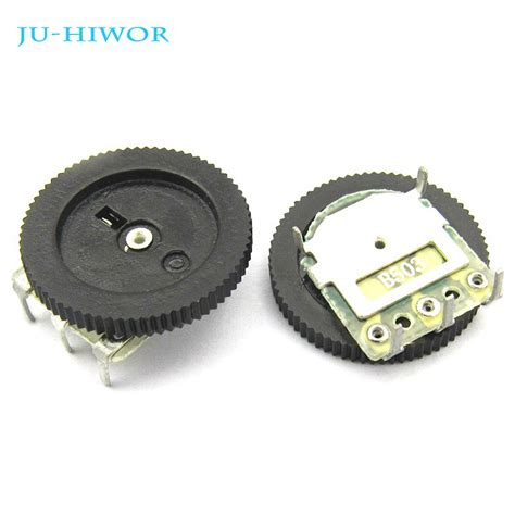 10pcs 3 Pin Single Joint Dial Potentiometer Gear Potentiometer