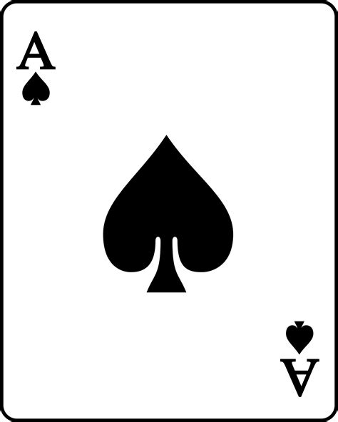 Ace Of Spades Printable Template Printable Templates Free