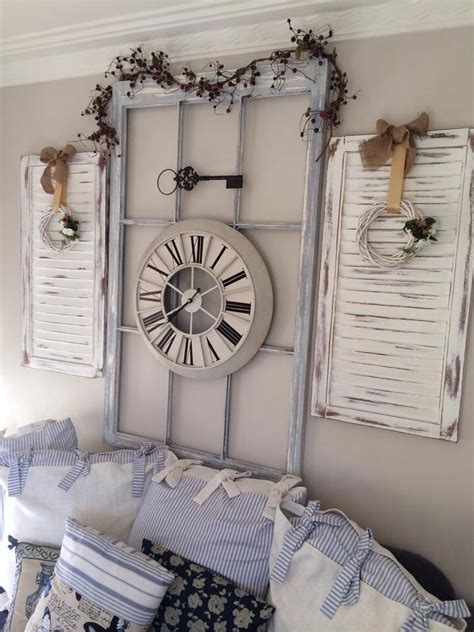 Using Old Louvre Doors For A Wall Display Painted And