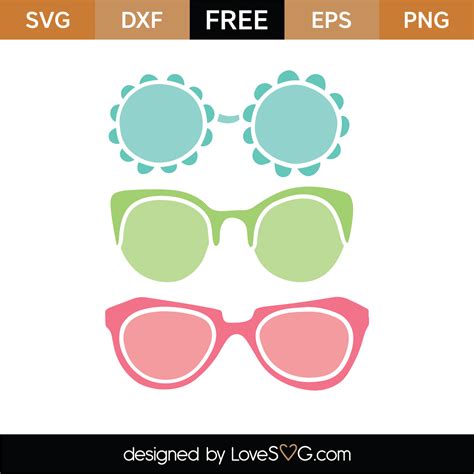 Free Sunglasses Svg Cut File
