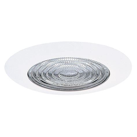 If you have existing cans, retrofit led kits are cheaper at $8 to $20 total and much easier to install. NICOR Lighting 6 in. White Recessed Shower Trim with Lexan ...