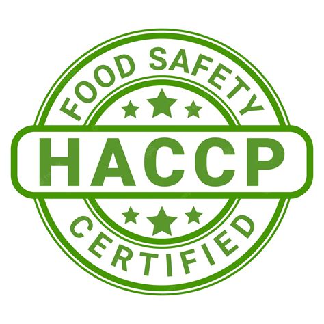 Premium Vector Green Food Safety Haccp Certified Stamp Sticker With