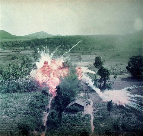 Vietnam War Napalm Bombs Explode Photograph By Everett Fine Art America